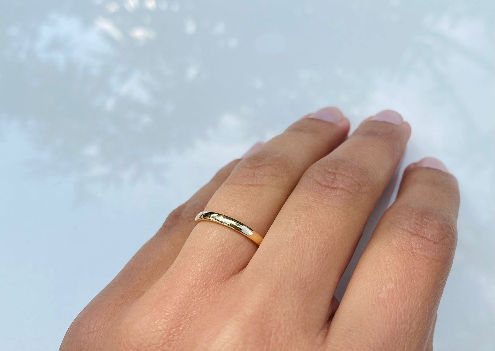 PAR DE ALIANÇAS ABAULADAS CLÁSSICAS EM OURO 18K - 2.5 mm - Imagem 3